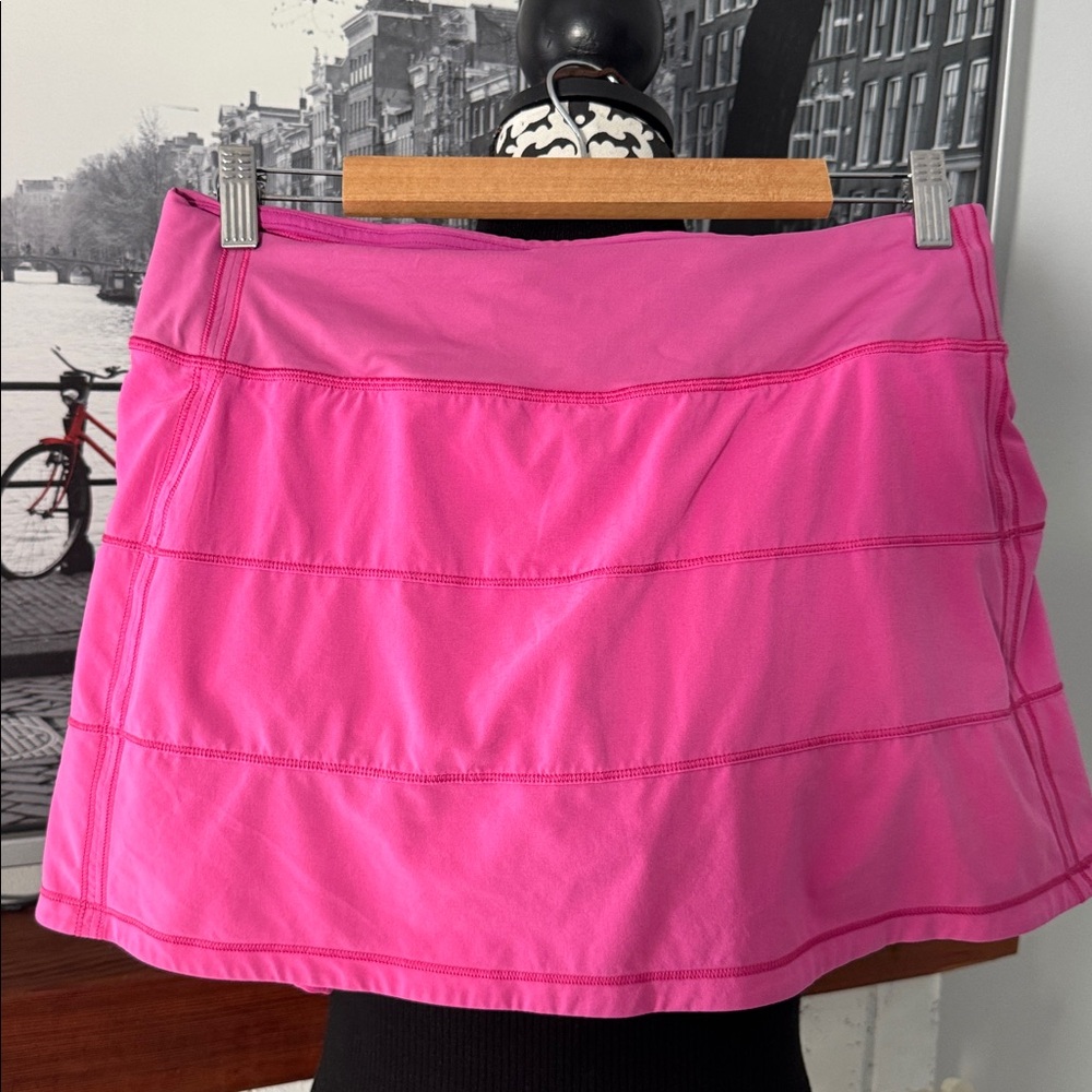 lululemon athletica sonic Pink Pace Rival Mid-Rise Skirt size 8 - Picture 4 of 7